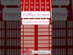 Tufflex-scherm regelmatig gat type