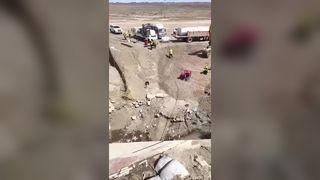 Rupsdraadzaag voor het zagen van grote betonnen gebouwen