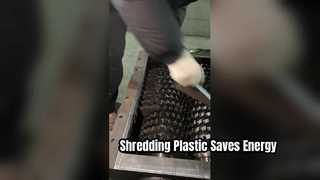 Shredder met dubbele as voor energiebesparende recycling van kunststofafval