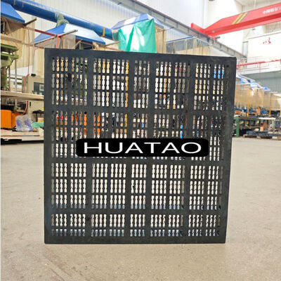 25*6mm High-wear Rubber Sieve Mesh Panel with Steel Frame for Modular Vibrating Screens