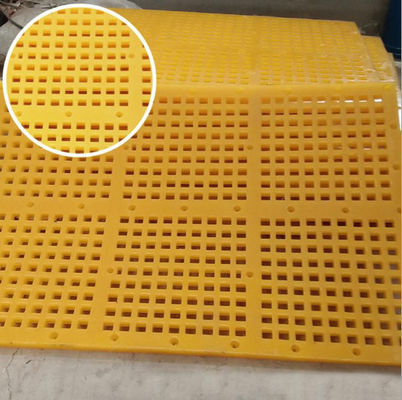 Square Polyurethane Screen Panel with Hooks for Wear Resistance in Mining and Quarry Applications