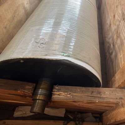 Synthetic Rubber Coated Roller with Maximum Speed 3000m/min for Copper Foil Industry Acid and Alkali Resistant