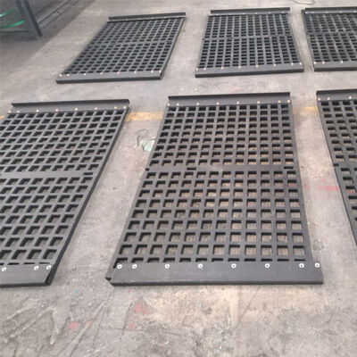 60*10mm Modular Rubber Screen Panel with High-wear Rubber + Steel Frame and Interchangeable Perforation Patterns