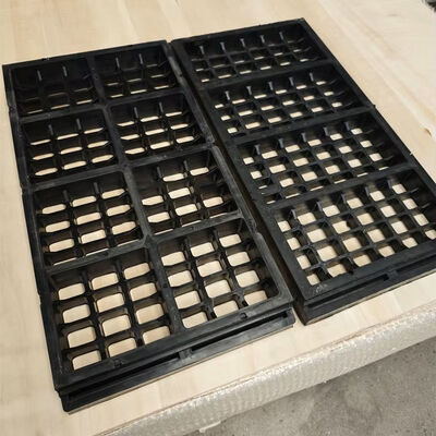 HUATAO 305×305mm Rubber Screen Panel with 40 Shore Hardness and 50mm Thick for Gold Recovery