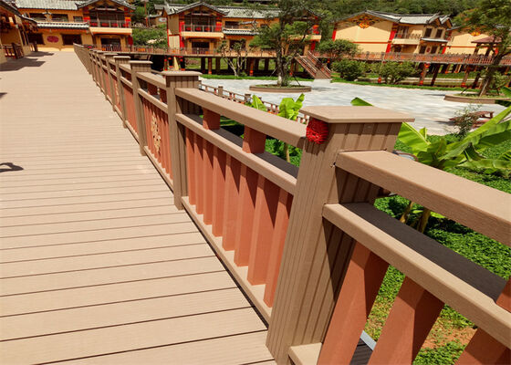 Waterproof Eco Friendly Composite Fence Panels WPC Garden Fence