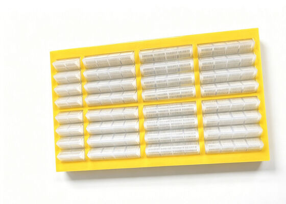 Wear Resistant Polyurethane Flip Flow Relaxation Screen for Wet Sticky Materials