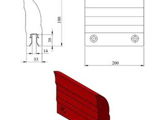 Conveyor Belt Polyurethane Blade Cleaner for Cement Plant Wear Resistant Design