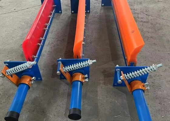 Polyurethane Belt Cleaner Secondary Scraper Blue PU Blade High Wear Resistance Conveyor