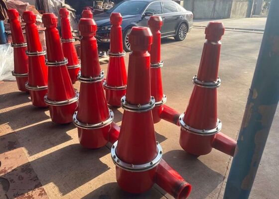 High Efficiency Mining Hydrocyclone Separator with Wear Resistant PU Liner and 30-100μm Cut Size