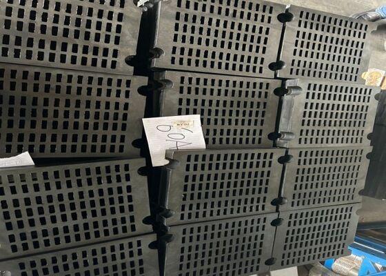 Self Cleaning Rubber Screen Panel for Sticky Material Screening