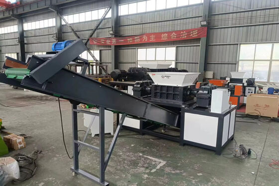 Heavy Duty Dual Shaft Shredder 600mm Rotor for Wood Pallets