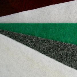 White Color PET Geotextile Stabilization  Fabric Non Woven Light weight UV Resistance