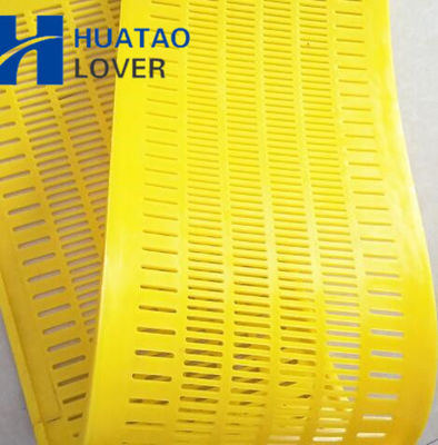 Flip flop mats polyurethane screen with 3x10mm aperture for coal washing modular design