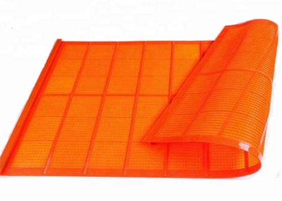 1040mm x 700mm Polyurethane Screen Mesh with 0.075mm - 1.5mm Hole Width and Red Color for Vibrating Screen Cloth