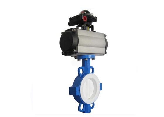 Pneumatische vacuüm nodulair gietijzer RVS vlinderklep DN40