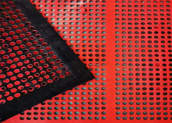 Hoog-anti-afscherming rubber zelfreinigend scherm mesh met aanpasbare opening grootte en haak installatie voor mijn screening
