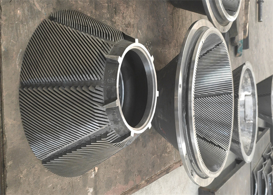 Rotor en stator voor legeringsrefiner voor papierfabrieken
