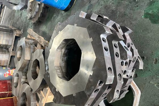 Superkwaliteit dubbele asshredderblade gebruikt voor metaalrecycling