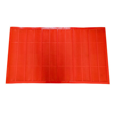 Oranje polyurethaan scherm met 0,3 mm diafragma 1040x700 mm hoge slijtvastheid voor fijne screening