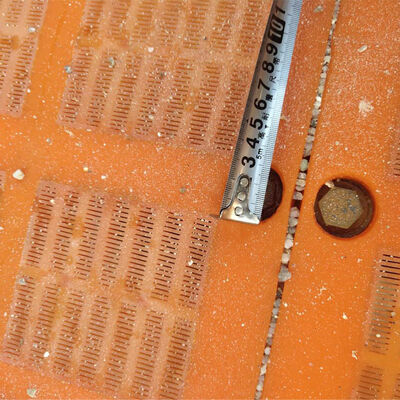 30 mm dikte hoge slijtvastheid polyurethaan ontwateringsschermpaneel voor kolenwasserij