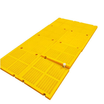 45 mm dik hoog slijtvast PU-afwateringsschermpaneel met 1,0 mm slot voor de steenkoolmijnbouw