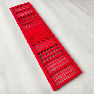 30 mm rood polyurethaan gespannen scherm mat voor mijnbouw met hoge slijtvastheid