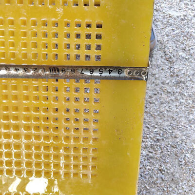 40 mm dikte polyurethaan scherm mat met 1,5 mm draad diameter voor hoge slijtvastheid in de mijnbouw