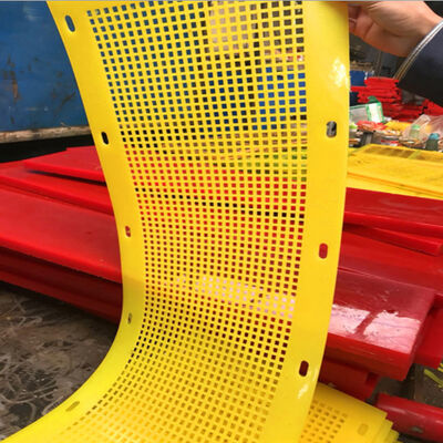 Polyurethaan Flip-Flop Zeefpaneel met 4mm Gaten en 7mm Dikte voor Anti-Verstoppend Kleverig Materiaal Zeven