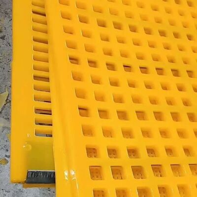 30 mm dikte polyurethaan schermpaneel met 2 mm gaas voor hoge slijtvastheid in de mijnbouw