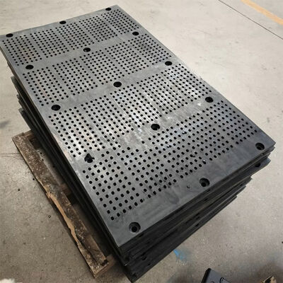 40x8mm slijtvaste rubberen zeefplaat met stalen frame voor industriële trilzeven