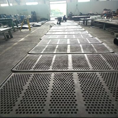 60*20 mm hoogwaardig modulair rubberen schermpaneel voor mijnbouw vibratie schermtoepassingen