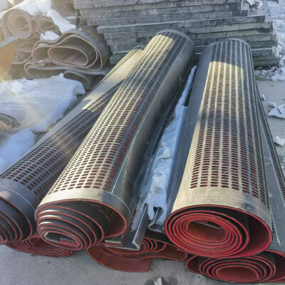 1.25m Rubber Screen Panel 6mm Dikte voor Wet Coal Screening met Geïmporteerd Thais Rubber