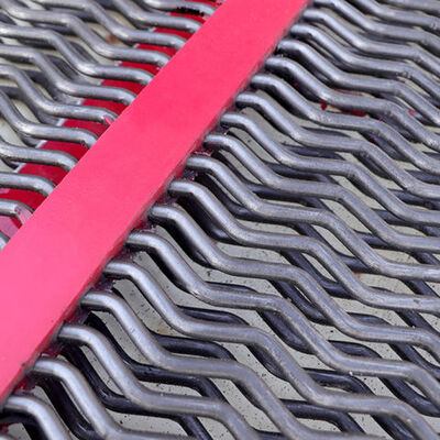 Roestvrij staal + PU strip anti-verstopping zelfreinigend gaas met verstelbare gatgrootte voor soepele zeving in kolenmijnen