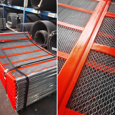 Zelfreinigend Poly Ripple Wire Mesh met roestvrij staal en PU-strook voor verstelbare gatgrootte bij het zeven van mijnbouw in steengroeven