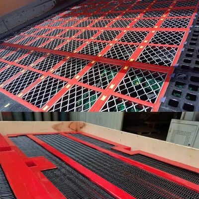 Hoge sterkte Poly Ripple zelfreinigend draadnet met anti verstoppen en slijtvast voor primaire zeven