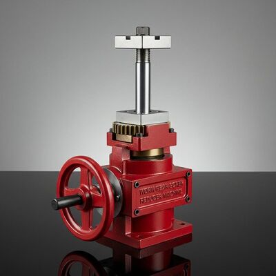 Worm Gear Screw Jack Reducer Machine/ Manual Base Rotating Reduction Lift/ Transmission Worm Gear Screw Jack