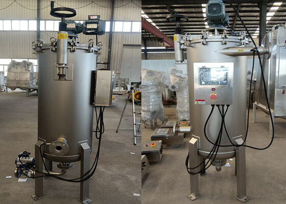 Roestvrij staal 304 zelfreinigende filtermachine met borsteltype