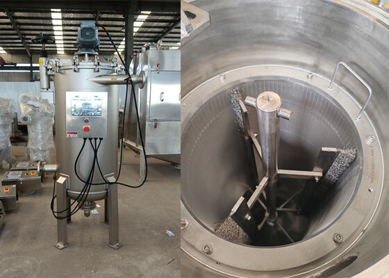 Automatisch borsteltype zelfreinigend filterbehuizing voor glaswol