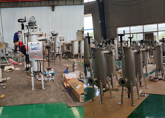 Automatische externe schraper, zelfreinigend filter voor viskeuze producten