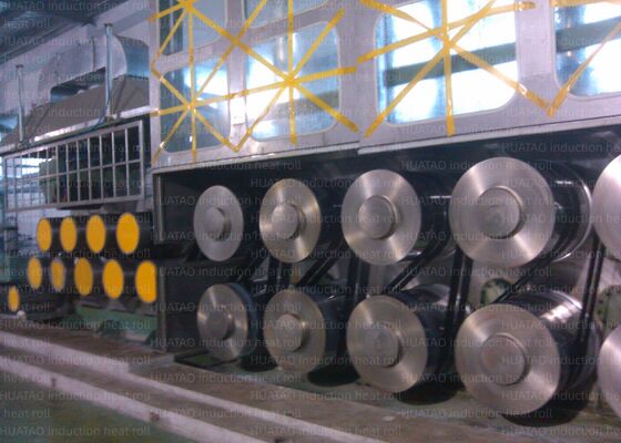 Lineaire snelheid Max. 5000 m Minmax 500 m/min Inductieverwarmingsrol Godet Roller Max. 420 ℃