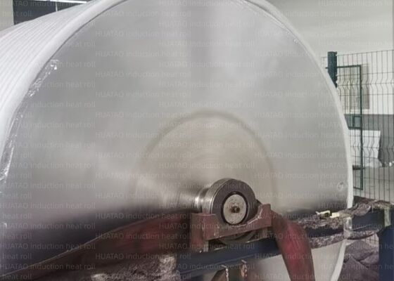 Hardverchroomde spiegelafwerking Elektromagnetische inductie Verwarmingsrol Lineaire snelheid Max. 1000 mm Min. Lineaire druk Max. 400 kNm