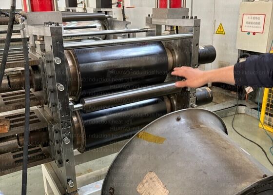 Lineaire snelheid Max. 50 mm Min Hardverchroomde spiegelafwerking Ultraprecieze kalenderrol Lineaire druk: Max. 1000 kNm