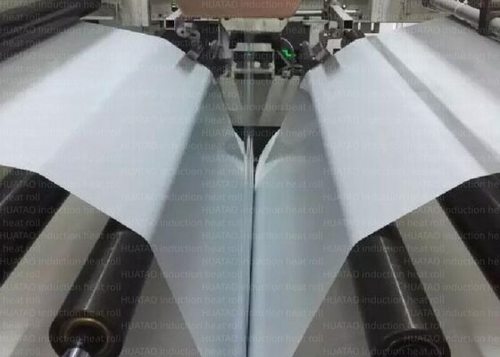 Lineaire snelheid Max. 150 m Min. Hardverchroomde inductieverwarmingsrol Lineaire druk 200 tot 300 psi