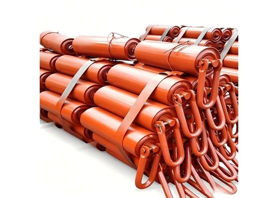 Rubber Disc Conveyor Roller Steel Shaft Bulk Material Handling Conveyor Systeem