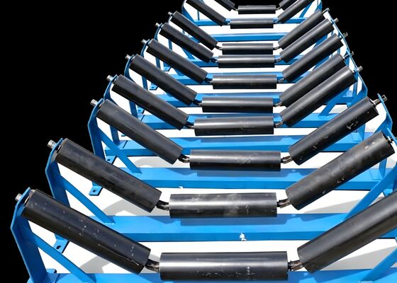 Mining Conveyor Roller HDPE Shell Roestvrij schacht natte omgeving Conveyor systeem