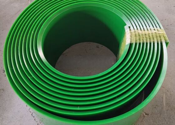 Polyurethane transportband zijdezegel Blauwe kleur zware mijnbouw transportband