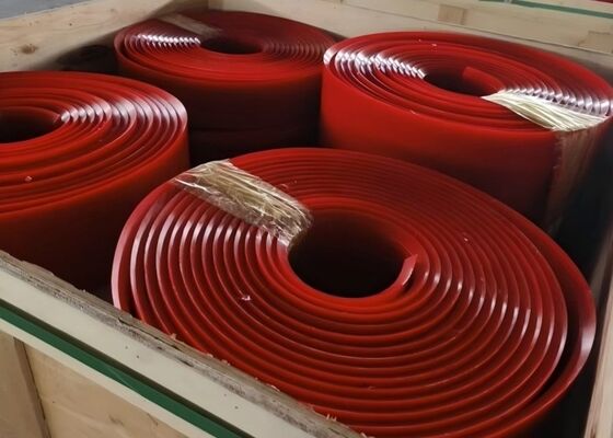 Polyurethaanconveyor stofdichtingsbord Flexibel PU bulkmateriaalverwerkingsconveyor