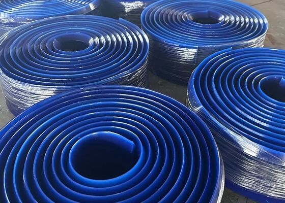 Polyurethaan Gordel 16 mm Dikte Rood Kleur Zware transportband Afdichting