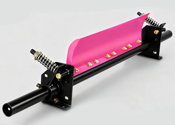 Transportband PU-schraper Geel blad Geaggregeerd transportsysteem met hoge sterkte