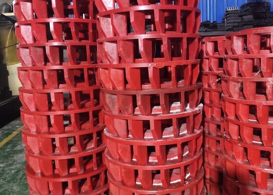 Deeltjes voor het mengen van roteer-stators van mijnbouwflotatiesystemen met slijtvast polyurethaan